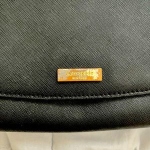 Black leather Kate spade crossbody